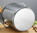 Axya Stainless Steel Soup Pot with Handle Lid - Chef's Kitchen Cooking Pail