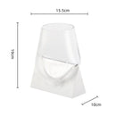Axyaa Glass Vase on Marble Base for Modern Home Décor