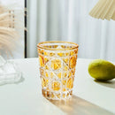 Axyaa Checkered Design Whiskey Glass Tumbler - 310ml
