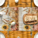 Axyaa Pumpkin Table Runner | Farmhouse Kitchen Decor & Holiday Party Table Setting