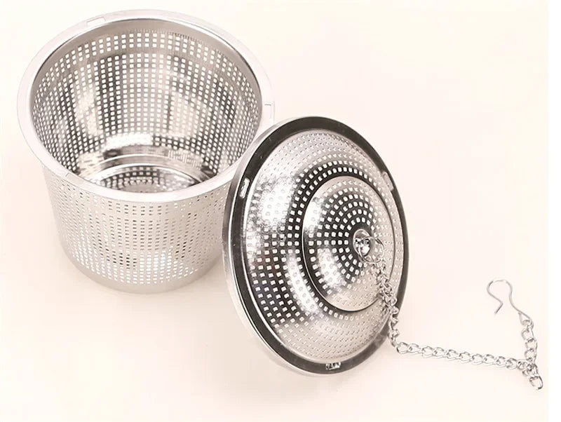 Axya 304 Stainless Steel Tea Ball Spice Infuser Basket Soup Flavor Strainer Box