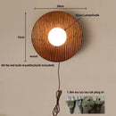 Axyaa Wood LED Wall Sconce Modern Applique Da Pared