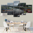 Nurburgring Rally Road Canvas Art Set for Living Room by Axyaa