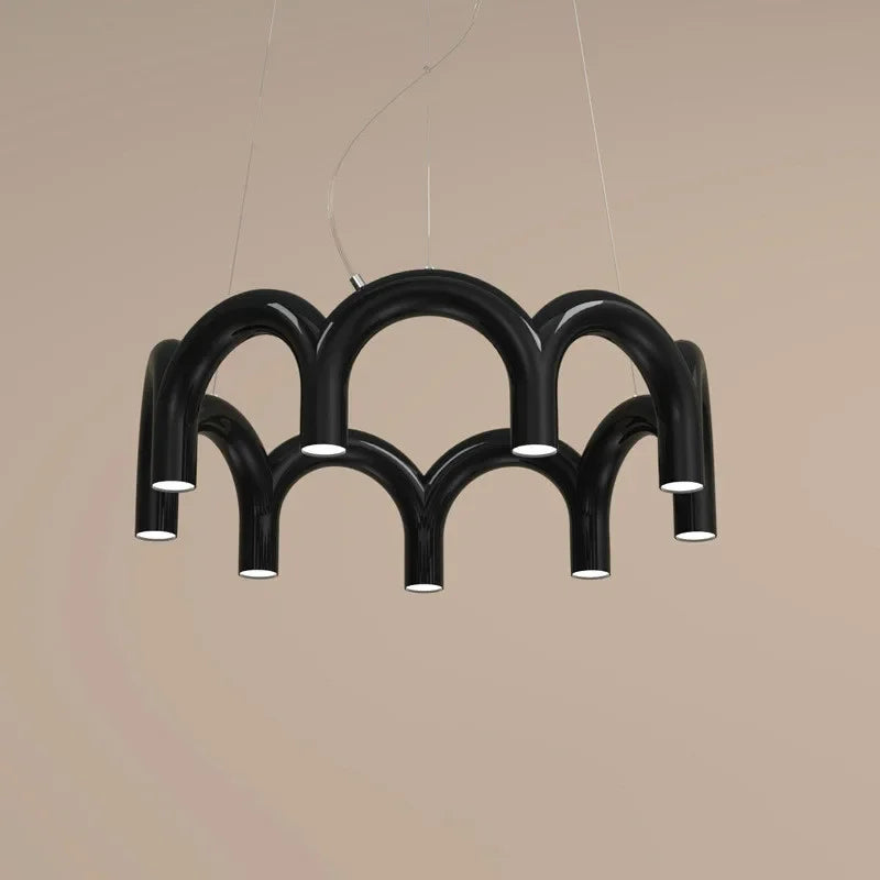 Axyaa Modern Art LED Chandelier Nordic Arch Pendant Lamp