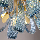Modern Blue Glass LED Designer Pendant Lamps by Axyaa for Hallway, Bar, Bedroom Chandelier