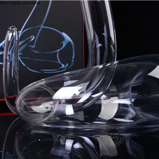 Axya Crystal Glass Wine Decanter Pitcher Snake Flagon Barware Bottle