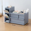 Axyaa Desk Organizer with Drawer - Large Capacity Stationery Storage Box