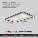 Axyaa Cloud Rectangular Ceiling Light: Modern Minimalist Living Room Main Lamp