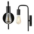 Axyaa Gold Black E27 LED Wall Lamp for Indoor Lighting & Home Decor