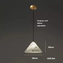 Axyaa Marble Art LED Chandelier - Luxury Dining Room Ceiling Lighting