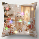 Axyaa LED Luminous Pillowcase: Cute Christmas Design for Home Decor