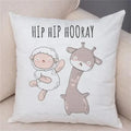 Axyaa Cartoon Animal Pillowcase: Sofa Decor Cushion Cover for Living Room