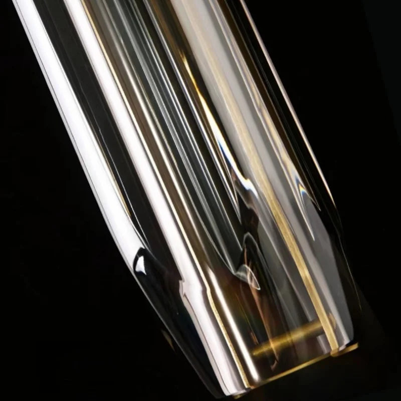 Axyaa Clear Glass LED Pendant Lights Modern Minimalist Hanging Lamp