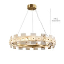 Axyaa Elegant Copper Ceiling Chandeliers with LED Lights for Hotels and Restaurants
