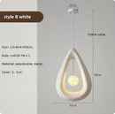 Axyaa LED Chandelier for Dining Room, Bedroom, or Living Room - Japanese Style Indoor Lighting Decor