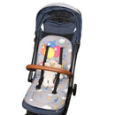 Axyaa Stroller Seat Cushion with Back Support - All-Season Thin Pushchair Pad