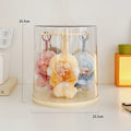 Axyaa Acrylic Blind Box Display Stand for POPMART Plush Dolls Pendant Rotation Cabinet