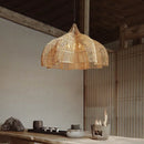 Axyaa Modern Rattan Pendant Lamp for Living Room, Restaurant, Kitchen, Handmade LED Light