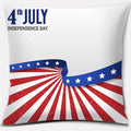 Axyaa LOVE USA Square Pillowcase for Home Decor