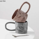 Axya Large Handle Ceramic Mug - Stylish Coffee Cup for Home and Office