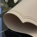 Axyaa Oval Faux Leather Placemats Set for Kitchen Outdoor Indoor Party Table Decor