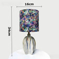Axyaa Color Blocking Carambola Ceramics LED Table Lamp - Modern Home Lighting