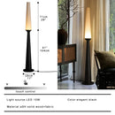 Axyaa Dark Wood Floor Lamp Classic Luxury Home Decor Standard Light Office Bedside Standing Lamp
