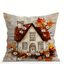 Autumn Harvest Decorative Pillow Cover Set by Axyaa for Sofa, Bedroom, Car