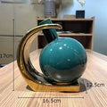 Axyaa Ceramic Vase Potted Plant Modern Home Desk Decoration Flower Arrangement