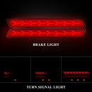 Axyaa LED Rear Bumper Reflectors for Chevy Malibu - Running Flowing Turn Signal Brake Lamps