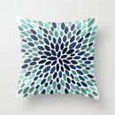Axyaa Red Yellow Blue Floral Geometric Pillowcase 45*45cm