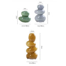 Axyaa Geometric Glass Vase for Flower Arrangement and Home Decoration