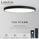 Axyaa 20" Smart LED Large Ceiling Light with APP Remote Control for Bedroom & Living Room
