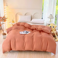 Axyaa Soft Polyester Duvet Cover in White & Grey, Queen Size 220*240cm
