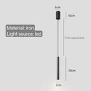 Axyaa Minimalist Tube Pendant Lights for Bedroom Dining Living Room Chandelier