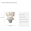 Axyaa Marble Wall Lamp: French Minimalist LED Decor for Living Room, Balcony, Bedside