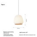 Axyaa Minimalist Knitted Pendant Light for Chic Spaces