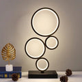 Axyaa Nordic Circle LED Table Lamp for Modern Bedroom and Living Room decor