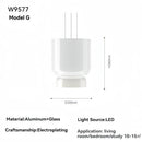 Axyaa White Glass Pendant Light: Modern Minimalist Hanging Ceiling Lighting