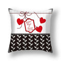 Axyaa Nordic Love Pillowcase 45x45cm - Home Decorative Throw Pillow Cover