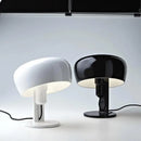 Axyaa White Iron Table Lamp: Postmodern Minimalist Nordic Design with Shiny Black E27 LED Bulb