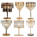 Axyaa Crystal Table Lamp 3000K E14 Bulb for Bedside Office Decoration
