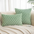 Axyaa Winter Cozy Cushion Cover - Soft Fluffy Square Pillow Cover for Home Sofa