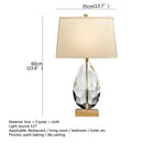 Axyaa Crystal LED Dimmer Table Floor Lamp - Luxury Home Decor for Living Room