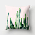 Axyaa Tropical Plant Green Leaves Cactus Pillowcase Living Room Sofa Cushion Cover