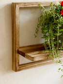 Axyaa Rustic Wood Floating Wall Shelves for Decorative Storage and Display