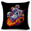 Axyaa Astronaut Sports Cushion: Fun Home Decor for Kids Room, Planet & Music Theme