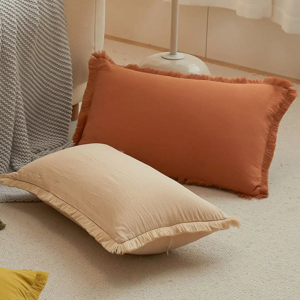 Axyaa Retro Nordic Style 30x50 Pillowcase for Home Decor and Living Room