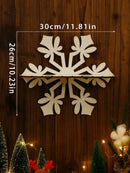Axyaa Snowflake Storage Rack Floating Wall Shelf for Christmas Home Decoration