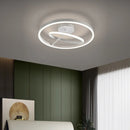 Axyaa Minimalist LED Ceiling Lamp for Bedroom & Living Room in Black, White, or Gold
